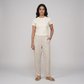 Slim Fit Solid Crop T-Shirt
