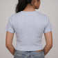 Slim Fit Solid Crop T-Shirt