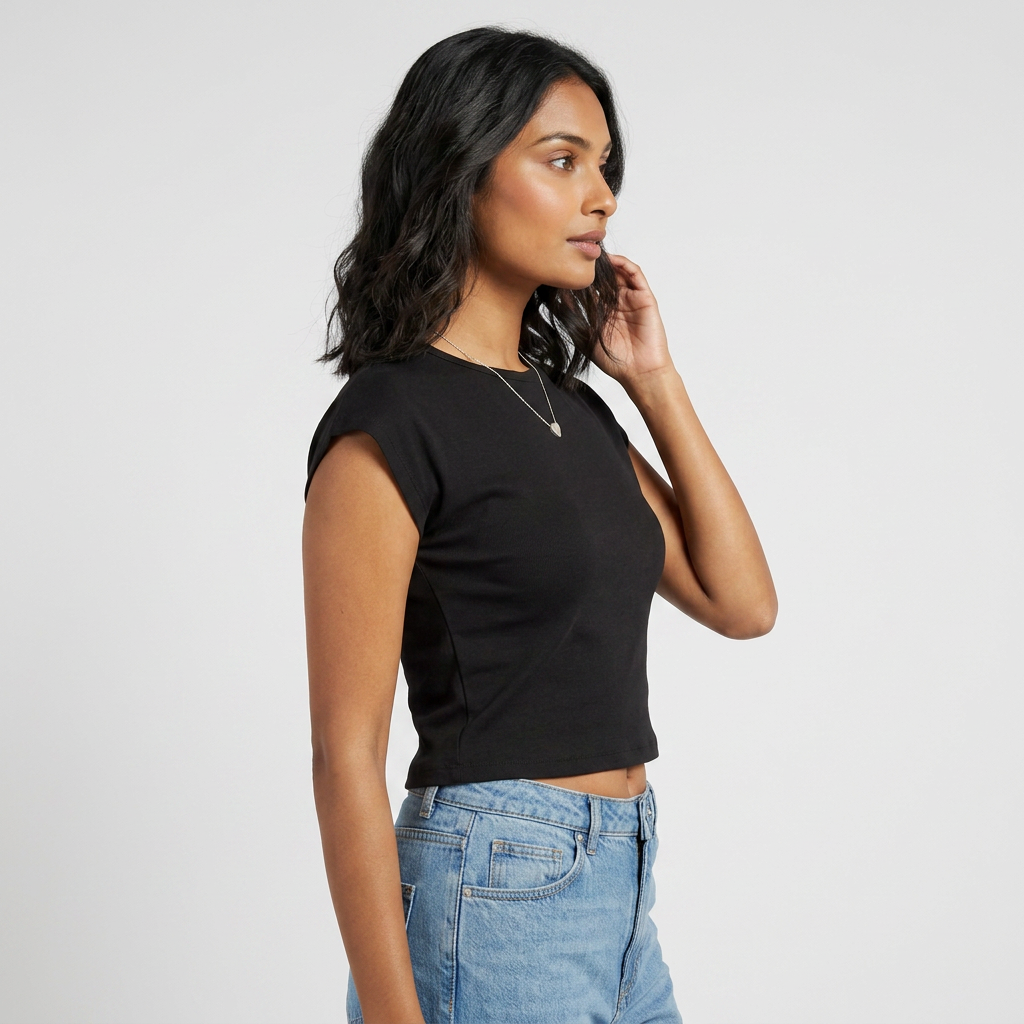 Slim Fit Cropped T-Shirt