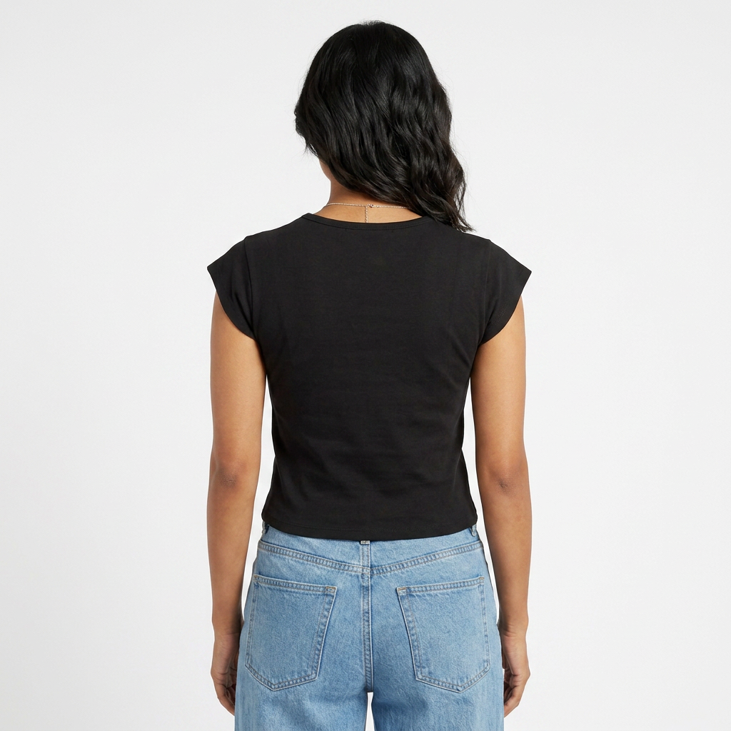 Slim Fit Cropped T-Shirt