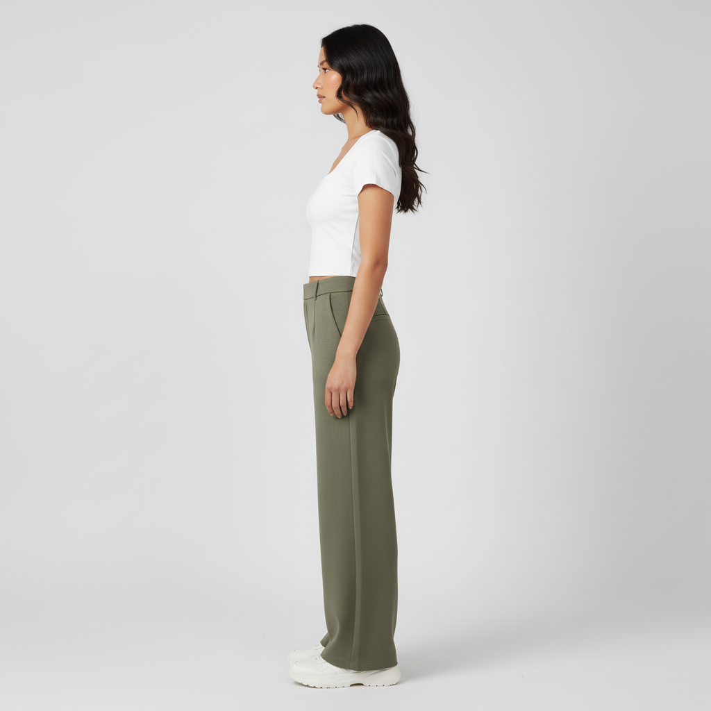 Knitted Solid Slim Fit T-Shirt