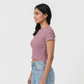 Striped Slim Fit Cropped T-Shirt