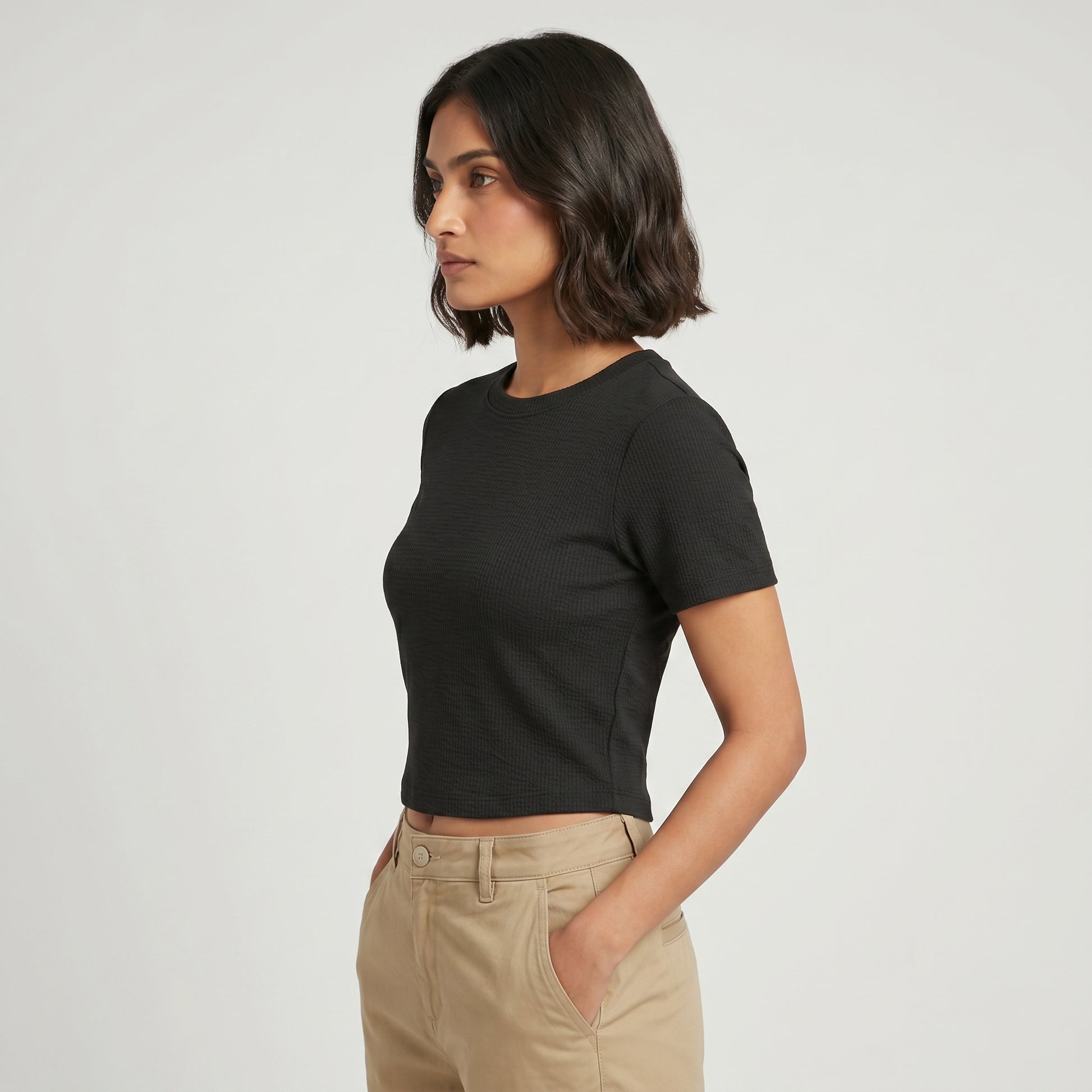Slim Fit Crop T-Shirt