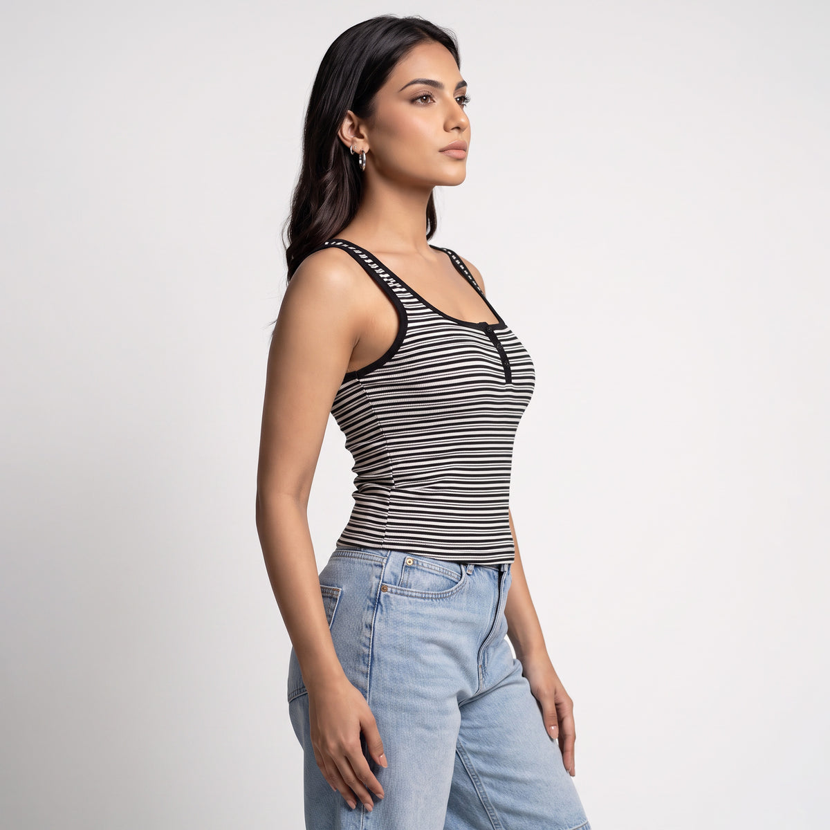 Striped Cropped T-Shirt