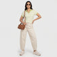 Striped Cropped Polo T-Shirt