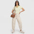 Striped Cropped Polo T-Shirt