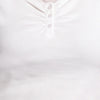 Solid V-Neck Cropped T-Shirt