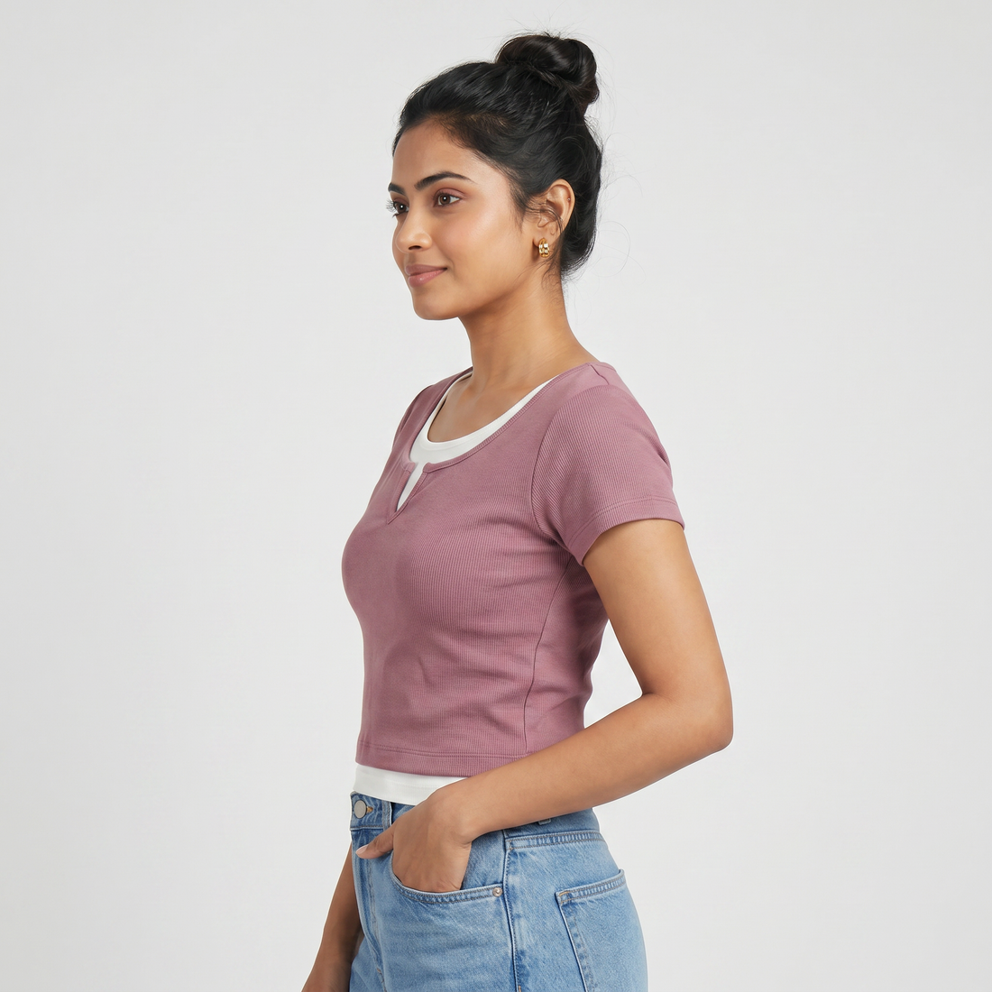 Slim Fit Cropped T-Shirt