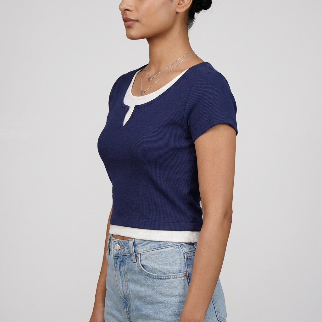 Slim Fit Cropped T-Shirt