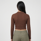Slim Fit Cropped Polo T-Shirt