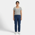 Striped Slim Fit Cropped T-Shirt