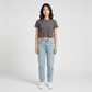 Structured Slim Fit Cropped T-Shirt