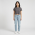 Structured Slim Fit Cropped T-Shirt