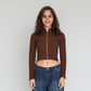 Structured Full Sleeve Flat Knit T-Shirt
