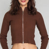 Structured Full Sleeve Flat Knit T-Shirt
