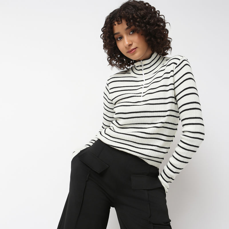 Regular Fit Striped T-Shirt