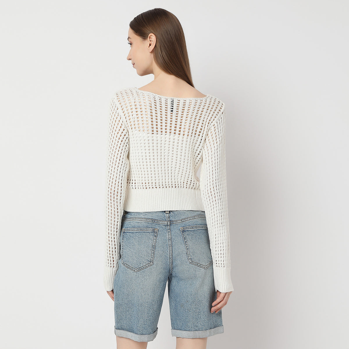 Regular Fit Solid Sweater