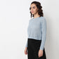 Cotton Full Sleeve Flatknit Top