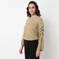 Structured Flatknit Top Sweater 