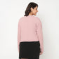 V-Neck Flat Knit Top