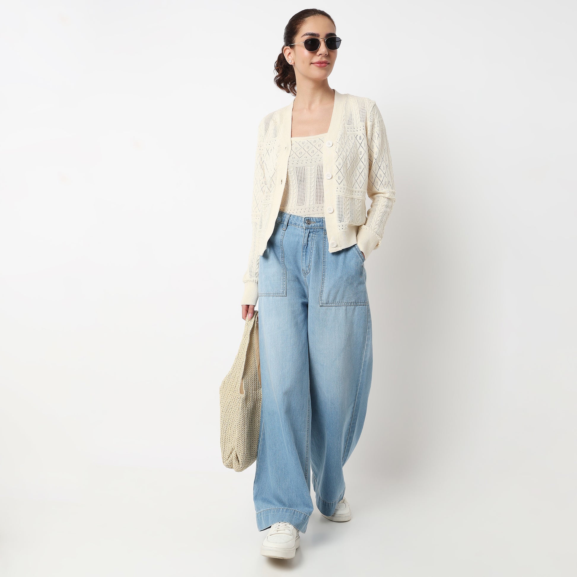 Flat Knit Ginger Snap Cardigan