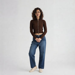 Full Sleeve Flat Knit Top