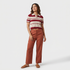 Stripes Flat Knit T-Shirt