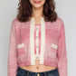 Knitted Ombre Full Sleeve Flat Knit Top