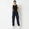 Regular Fit Solid Full Length Mid Rise Pants