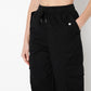 Relaxed Fit Solid Ankle Length High Rise Pants