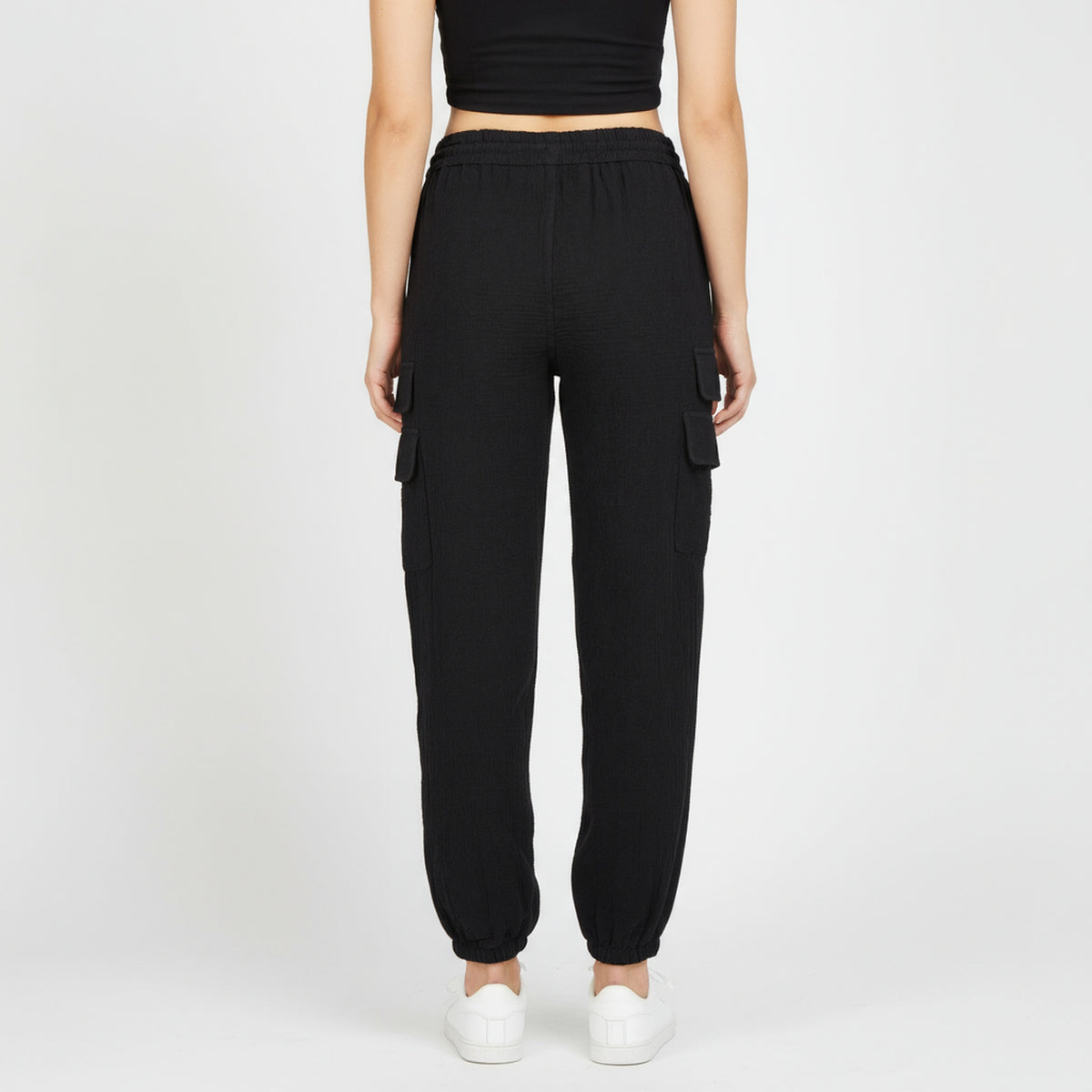 Cotton High Rise Joggers