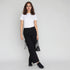 Cotton Solid High Rise Pants