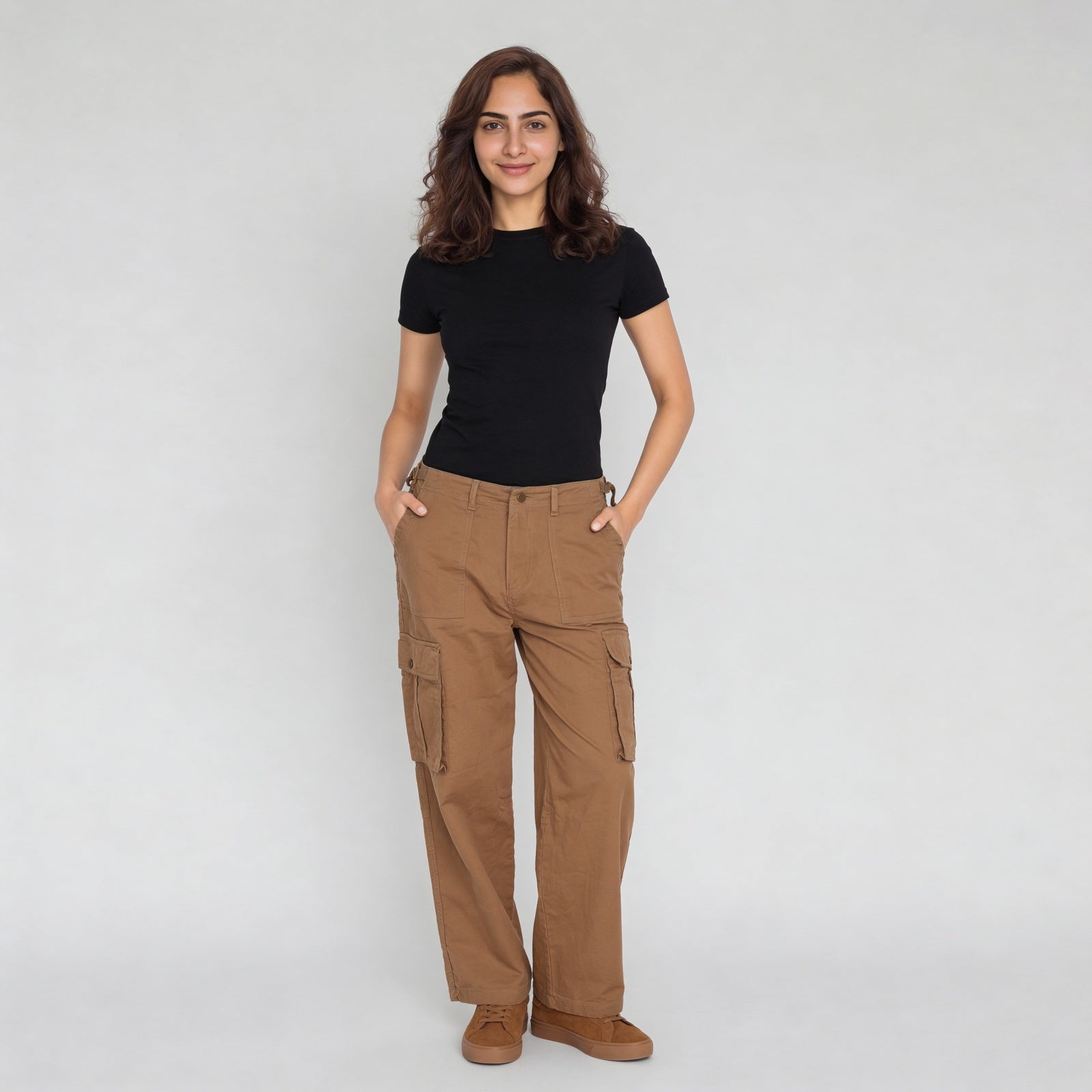 Ankle Length High Rise Cargo