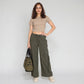 Cotton Ankle Length High Rise Pants