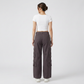 Cotton Solid High Rise Pants
