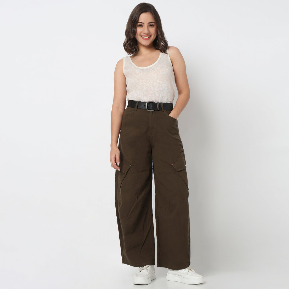Woven Solid Pant