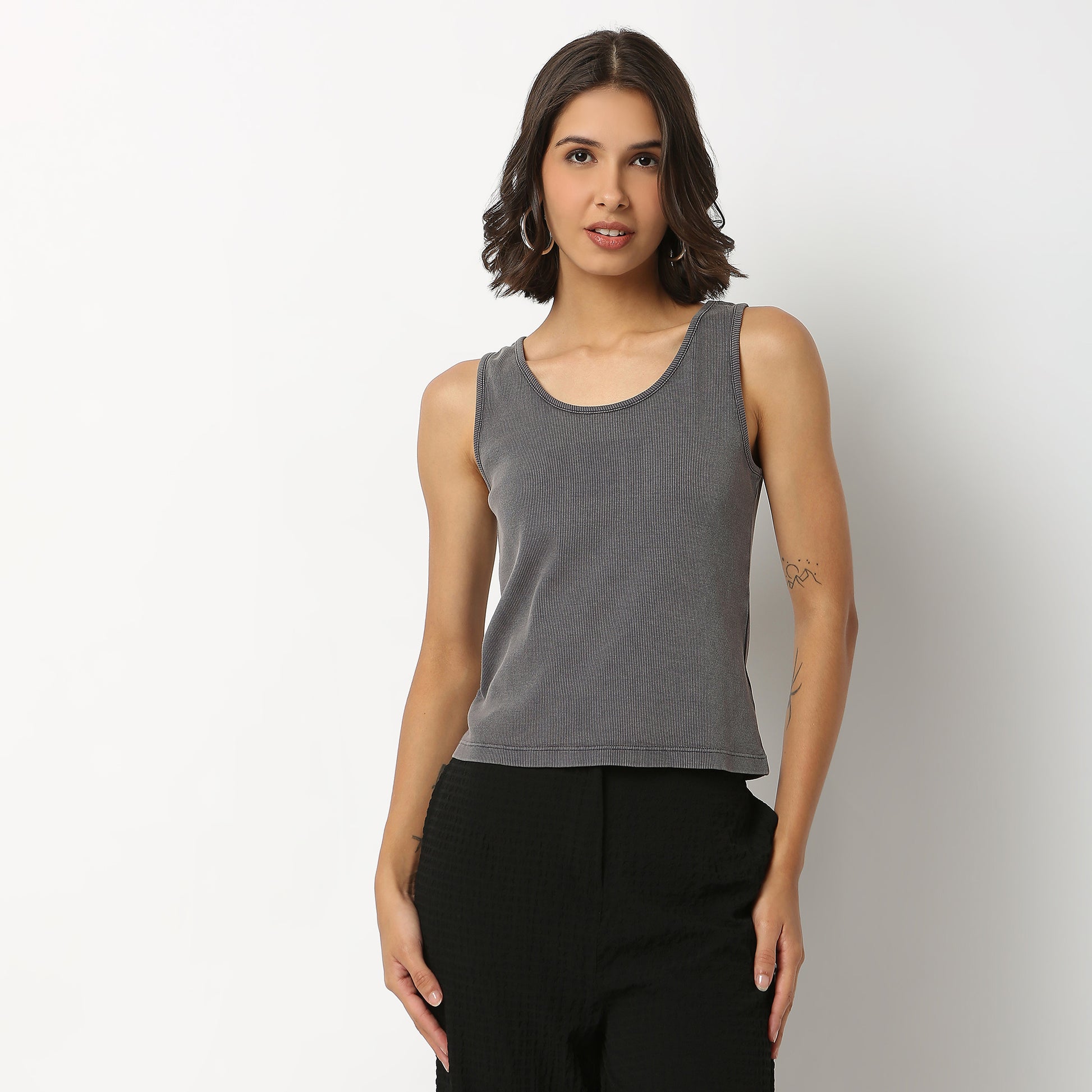 Betty Sleeveless Crop T-Shirt