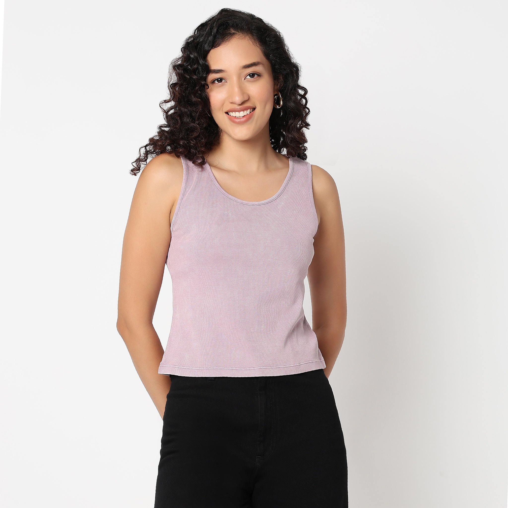 Betty Sleeveless Crop T-Shirt