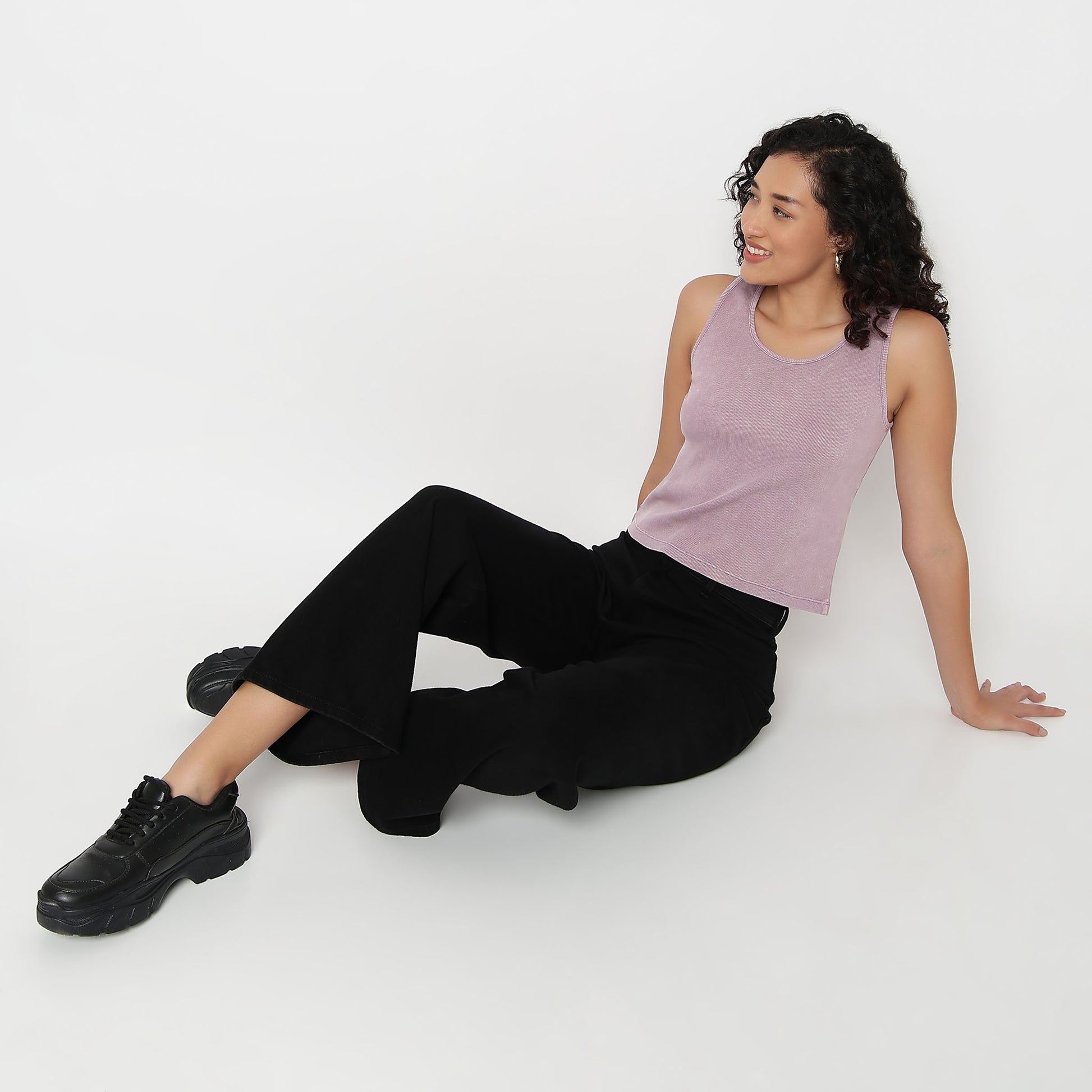 Betty Sleeveless Crop T-Shirt