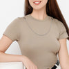 Slim Fit Solid Round Neck T-Shirt