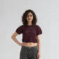 Cotton Polyester Striped Short Sleeve T-Shirt