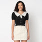 Betty Peterpan Collar Fashion T-Shirt