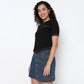 Knited Cropped Fashion T-Shirt