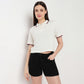 Cotton Crop Polo T-Shirt