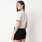 Cotton Crop Polo T-Shirt