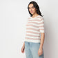 Cropped Striped T-Shirt