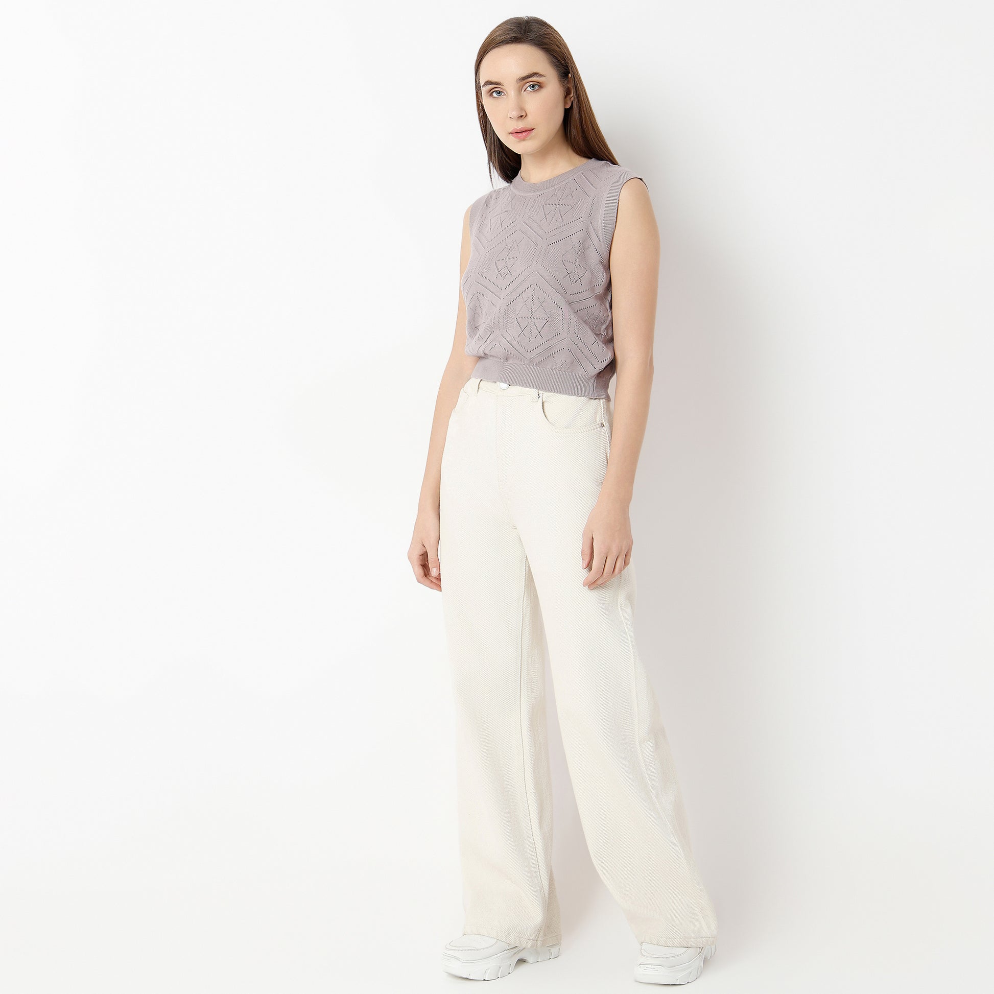 Regular Fit Solid Round Neck T-Shirt