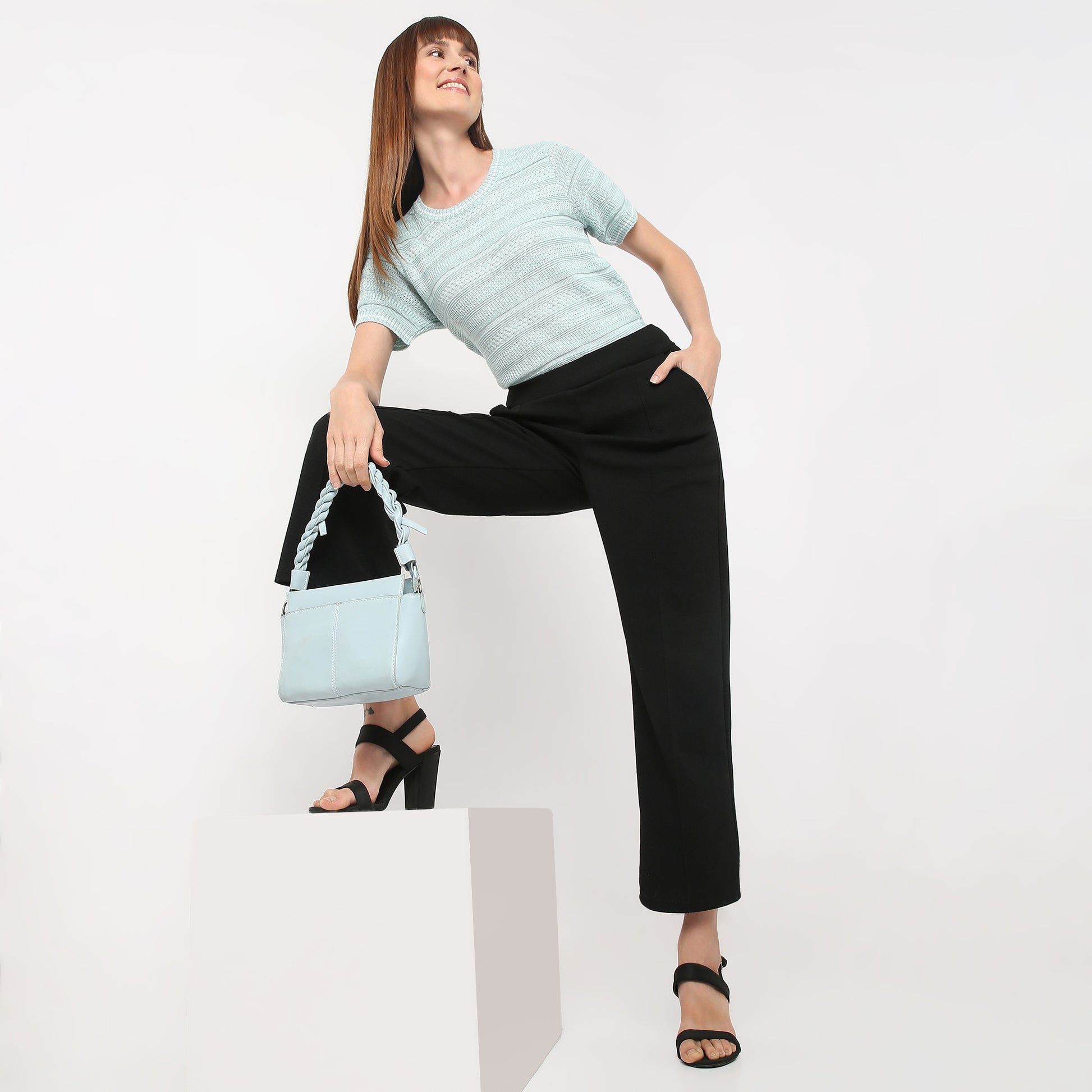 Regular Fit Striped Round Neck T-Shirt