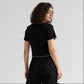 Solid Flatknit Crop Top