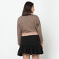 Oversize Cotton Cropped T-Shirt